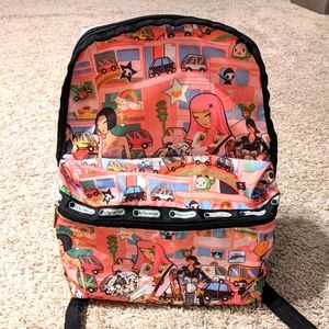 tokidoki for LeSportsac backpack RARE Citta Rosa print Fall 2006